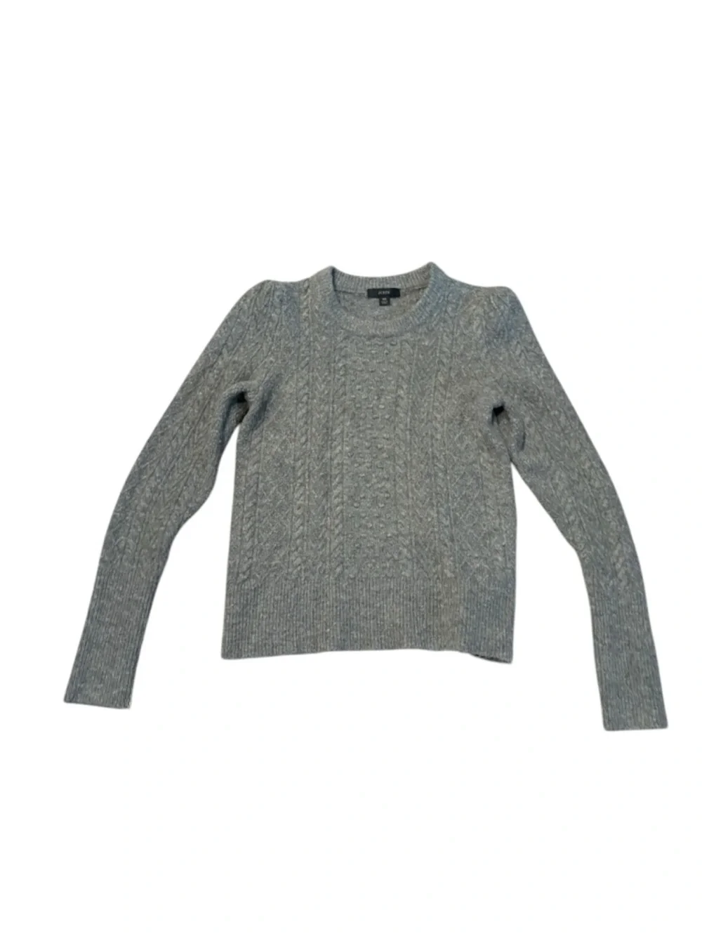 J. Crew gray wool alpaca blend knit sweater